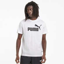 Puma Freizeit-Tshirt Essentials Logo (100% Baumwolle) weiss Herren
